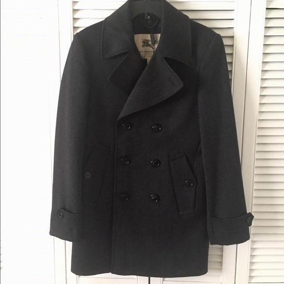 burberry double breasted wool coat